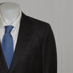 Cantarelli Recent Solid Charcoal Gray Two Button Suit Jacket 42R